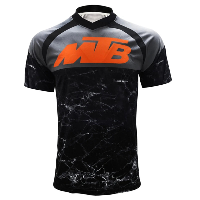 2022 Mens Short Sleeve Cycling Jersey MTB Downhill Shirt DH MX Uniform Mountain Bike Clothing Summer Motocross Wear T-Shirt