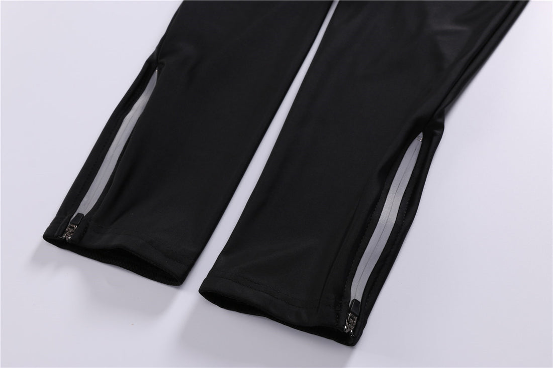 White Cat 5D Gel Winter Cycling Jersey Set Long Sleeve