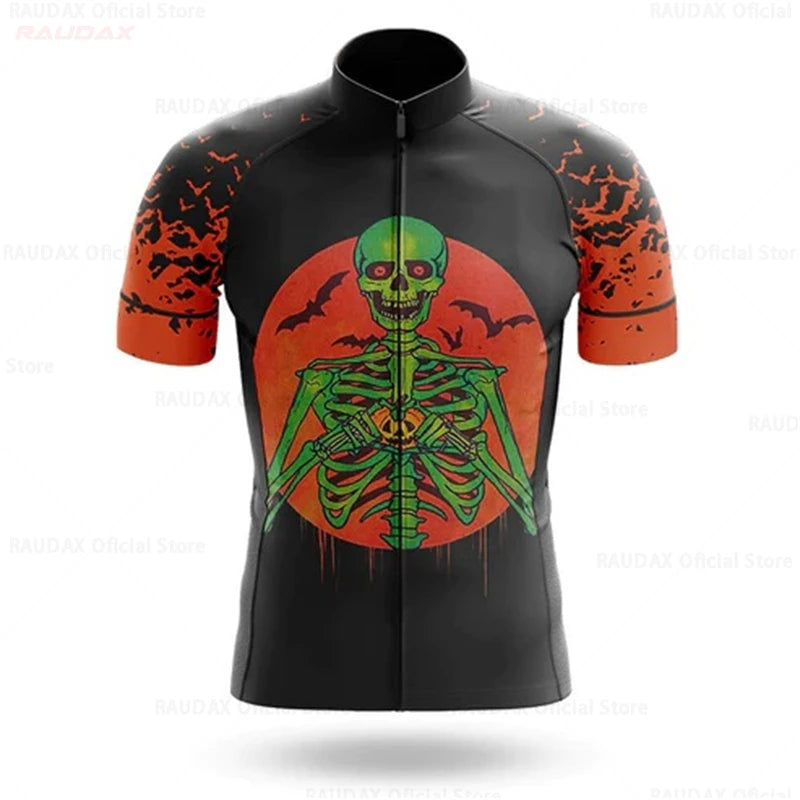 Men’s Halloween Skull Cycling Jersey