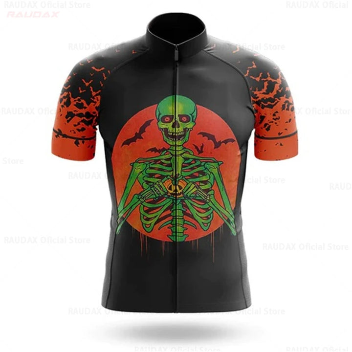 Men’s Halloween Skull Cycling Jersey