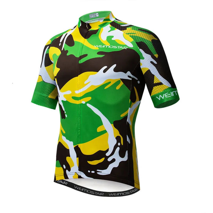 Green Men’s Short-Sleeve Cycling Jersey