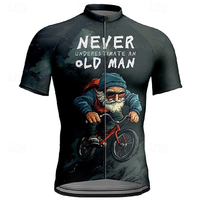 Never Underestimate an Old Man Cycling Jersey