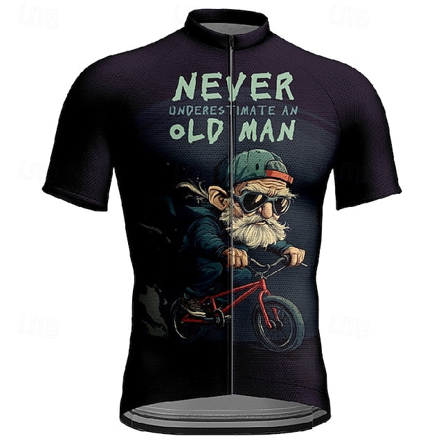 Never Underestimate an Old Man Cycling Jersey