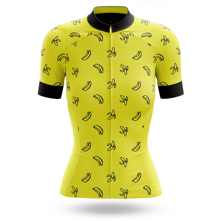 Women’s Banana Print Cycling Jersey
