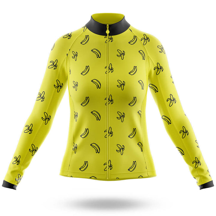 Women’s Banana Print Cycling Jersey