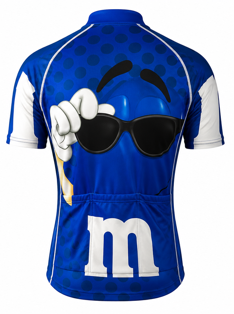 Brainstorm Gear Official M&Ms Blue Men’s Cycling Jersey