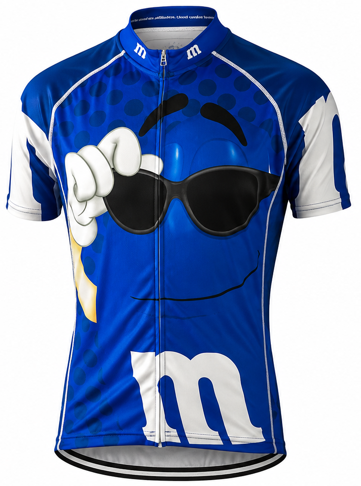 Brainstorm Gear Official M&Ms Blue Men’s Cycling Jersey
