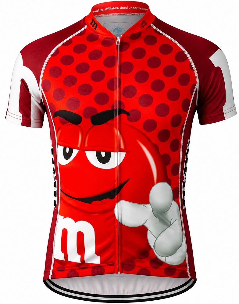 Brainstorm Gear Official M&Ms Red Men’s Cycling Jersey