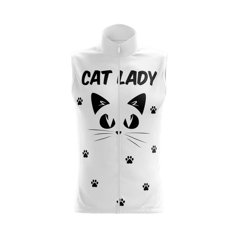 Women’s White Cat Lady Cycling Jersey