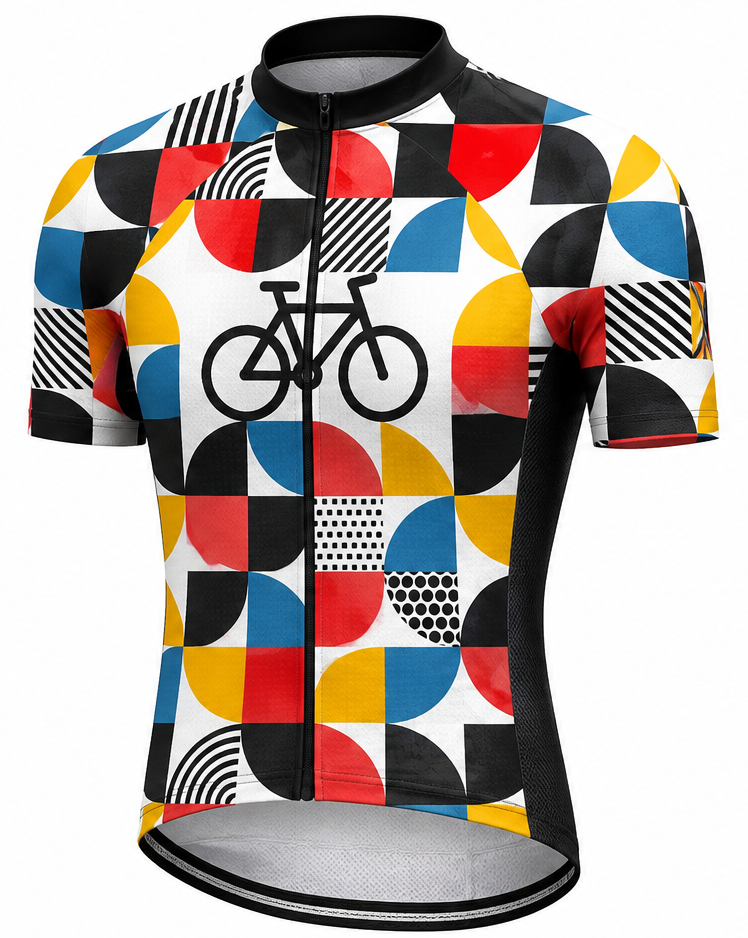 Men’s Colourful Quick-Dry Cycling Jersey