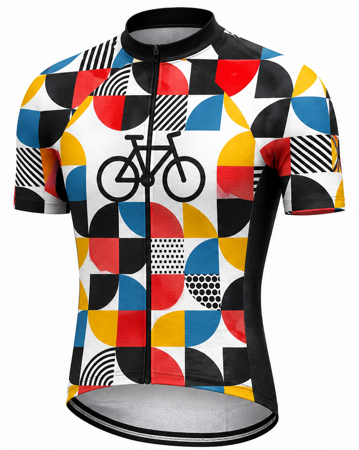 Men’s Colourful Quick-Dry Cycling Jersey