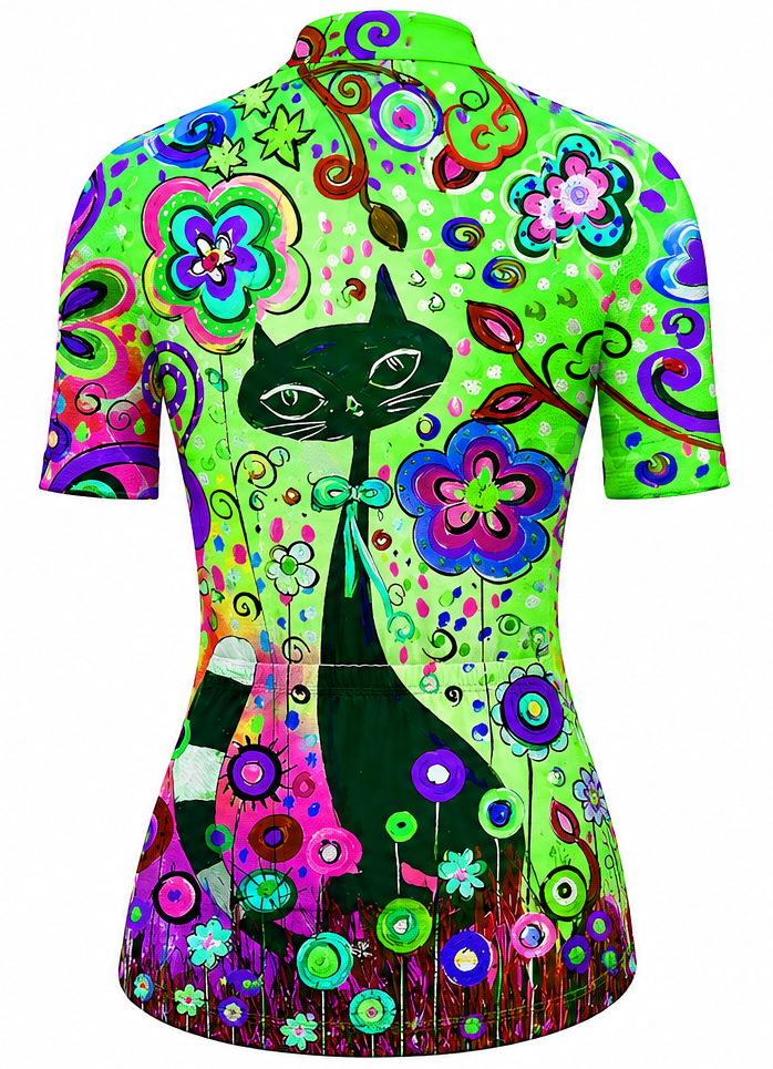 Custom Colourful Women’s Short-Sleeve Cycling Jersey