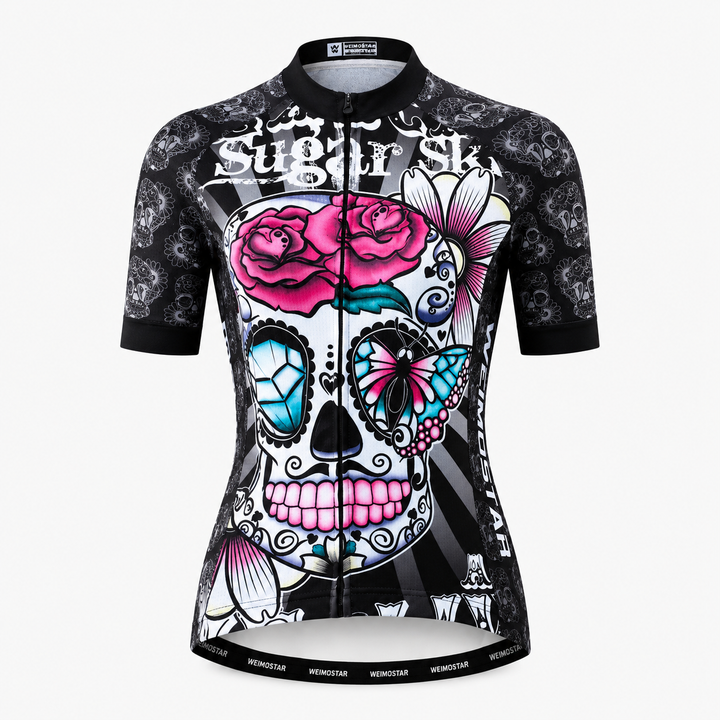 Women’s Butterfly Sugar Skull Cycling Jersey