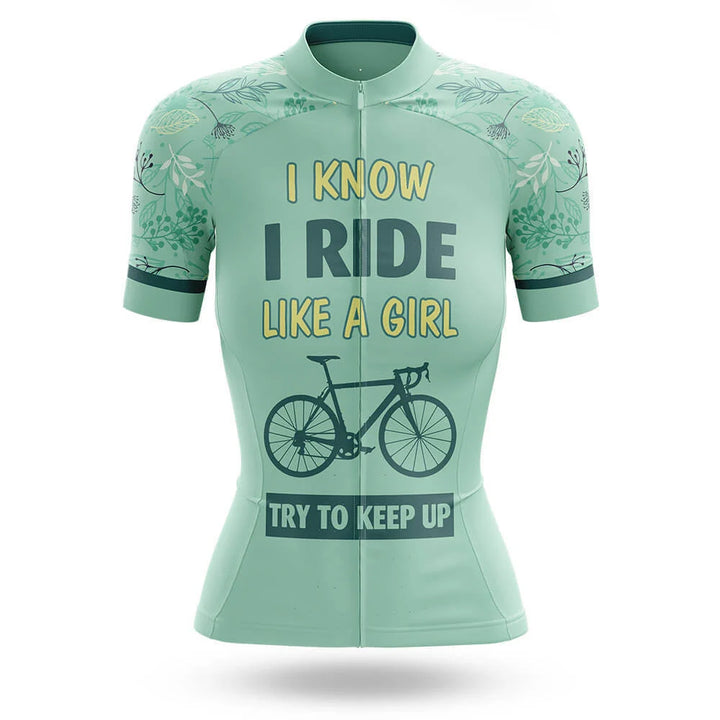 I Ride Like a Girl, Women's Cycling Jersey