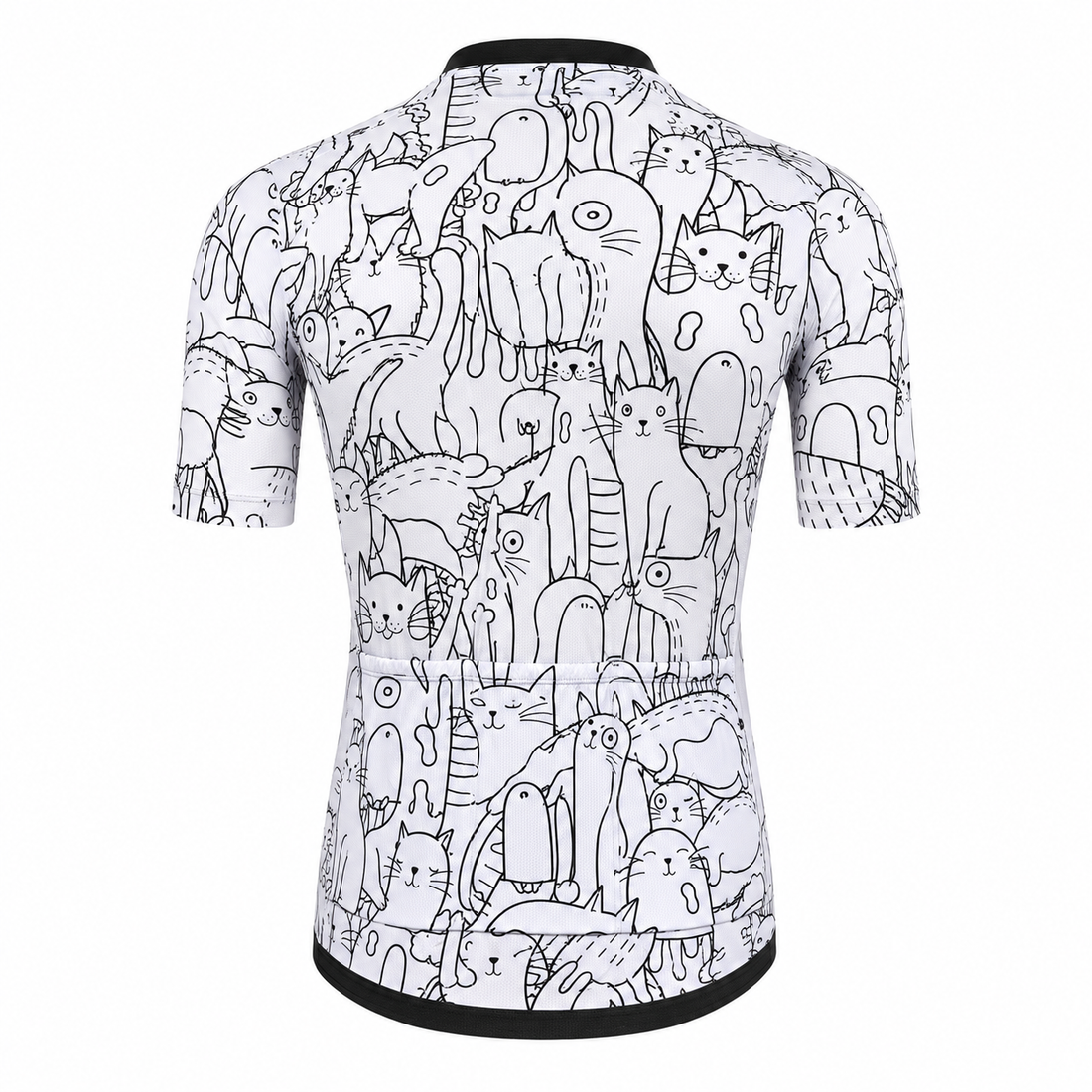 KEMALOCE Cat Graphic Race-Fit Cycling Jersey