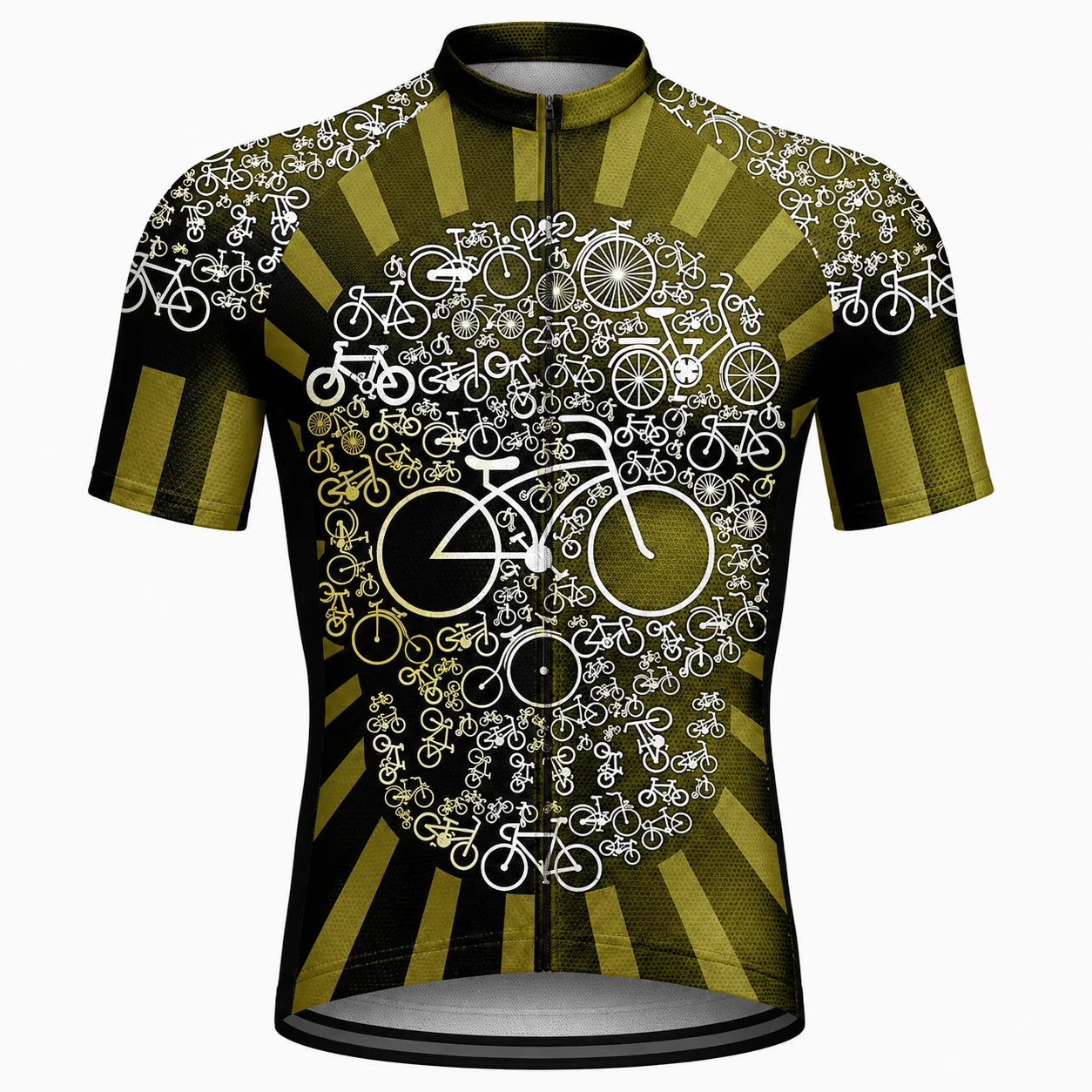 Men’s Retro Bicycle Skull Cycling Jersey