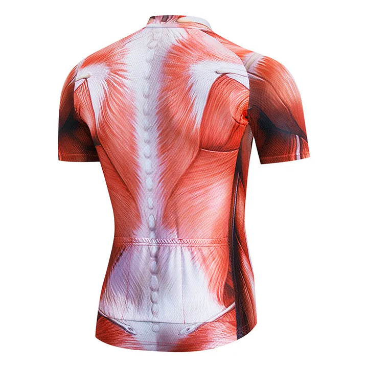 Men’s Grey Muscle Anatomy Cycling Jersey