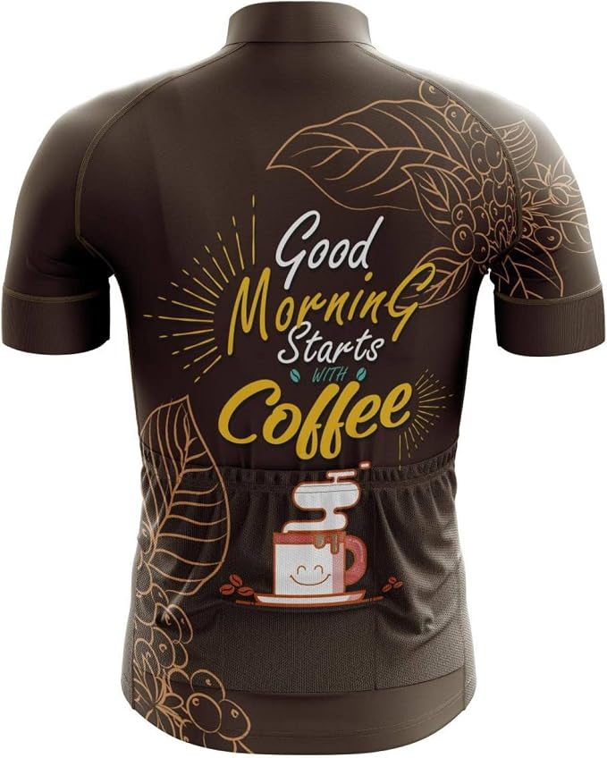 Tafutaanga Men’s Printed Short-Sleeve Cycling Jersey