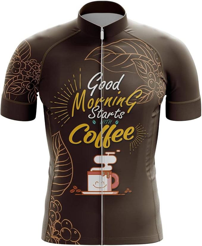 Tafutaanga Men’s Printed Short-Sleeve Cycling Jersey