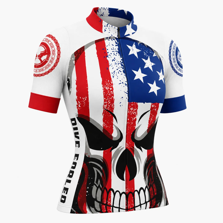 Women’s USA Skull Cycling Jersey