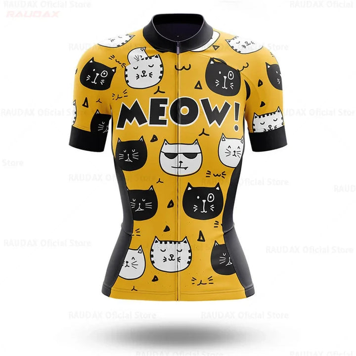 Women’s Cartoon Cat Jersey