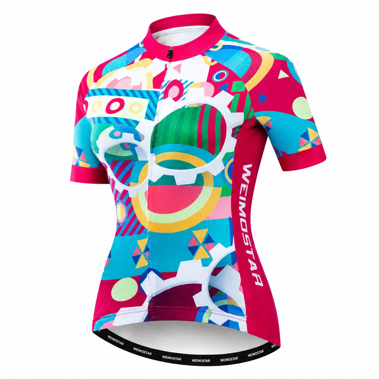 Women’s Colorful Abstract Custom Cycling Jersey