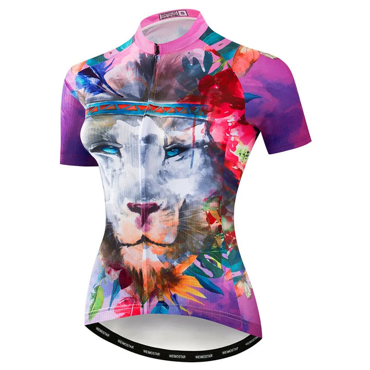 Women’s Artistic Lion Cycling Jersey