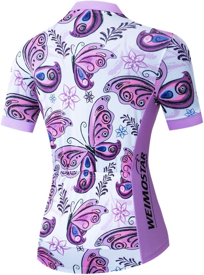 Women’s Purple Butterfly Cycling Jersey