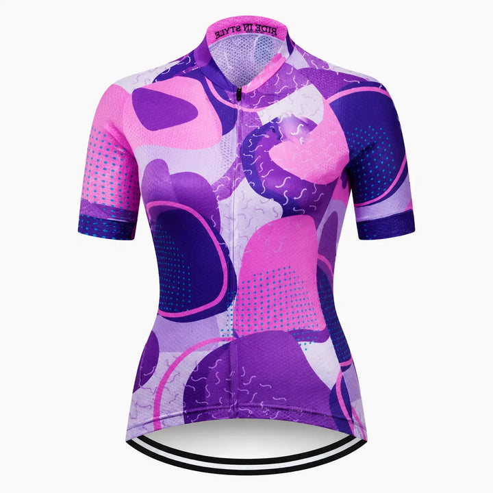 Women’s Purple Summer Cycling Jersey
