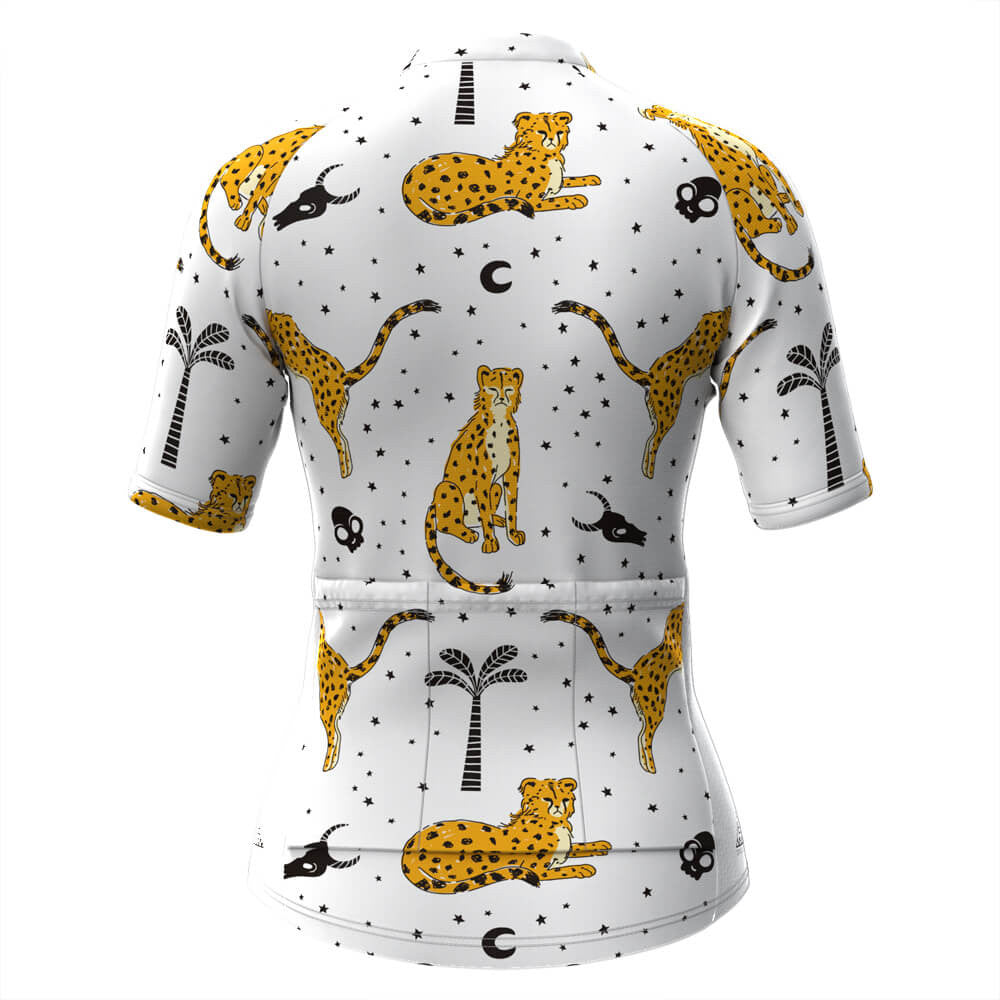 Women’s Leopard & Coconut Tree Cycling Jersey