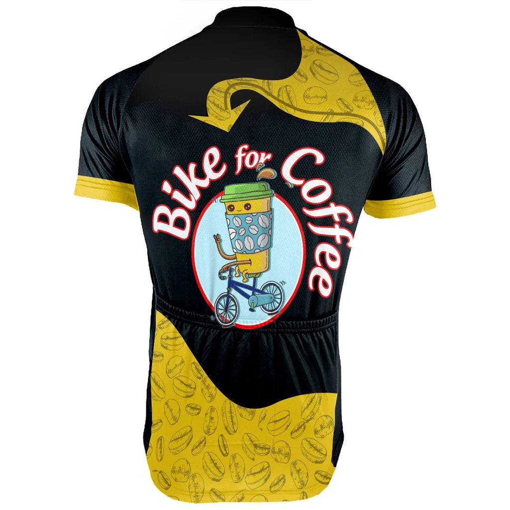 Custom Coffee Men’s Short-Sleeve Cycling Jersey