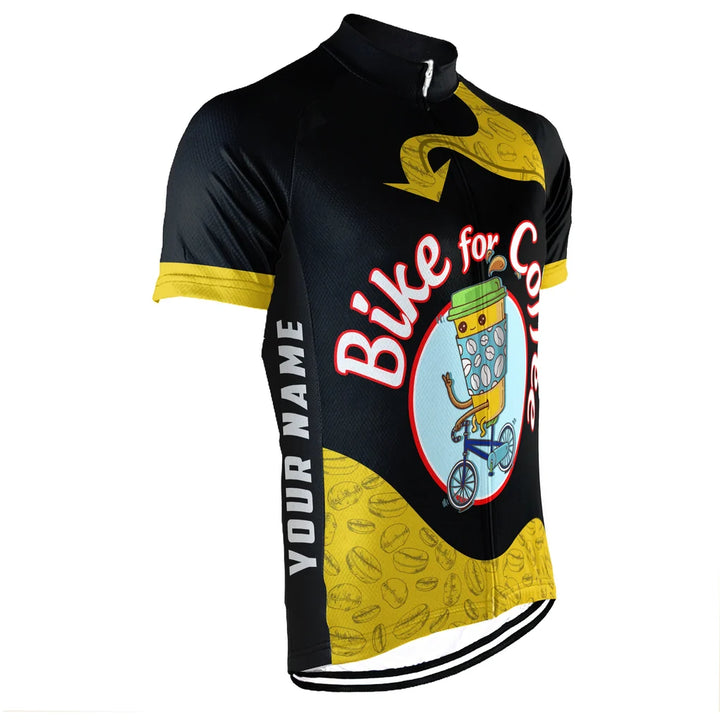 Custom Coffee Men’s Short-Sleeve Cycling Jersey