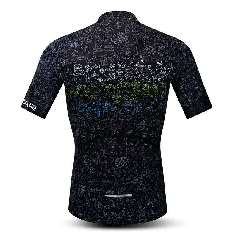 Doodle Dark Cycling Jersey