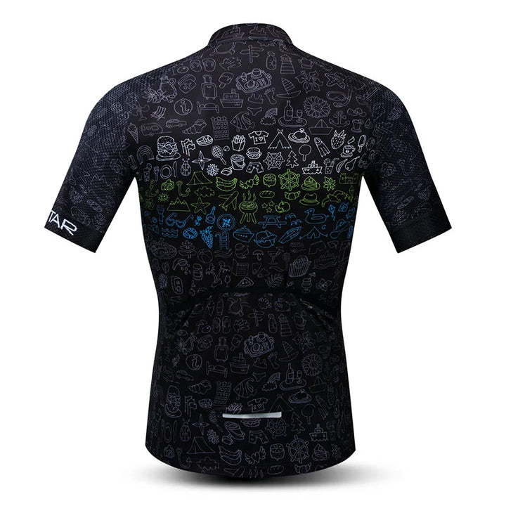 Doodle Dark Cycling Jersey
