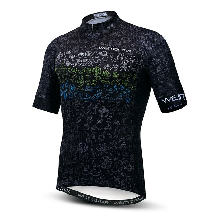 Doodle Dark Cycling Jersey