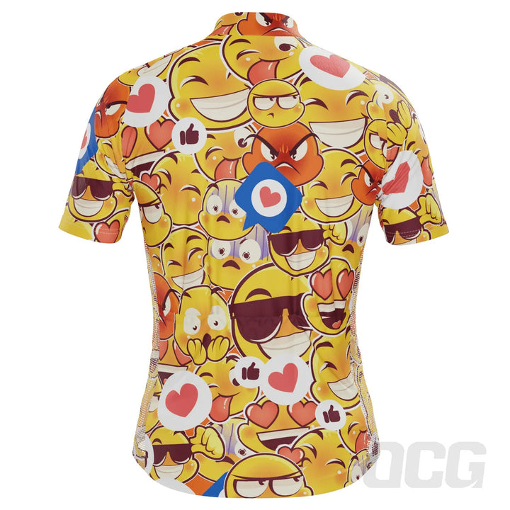 Men’s Emoji Mayhem Short-Sleeve Cycling Jersey