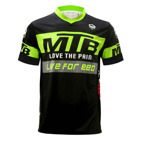2022 Mens Short Sleeve Cycling Jersey MTB Downhill Shirt DH MX Uniform Mountain Bike Clothing Summer Motocross Wear T-Shirt