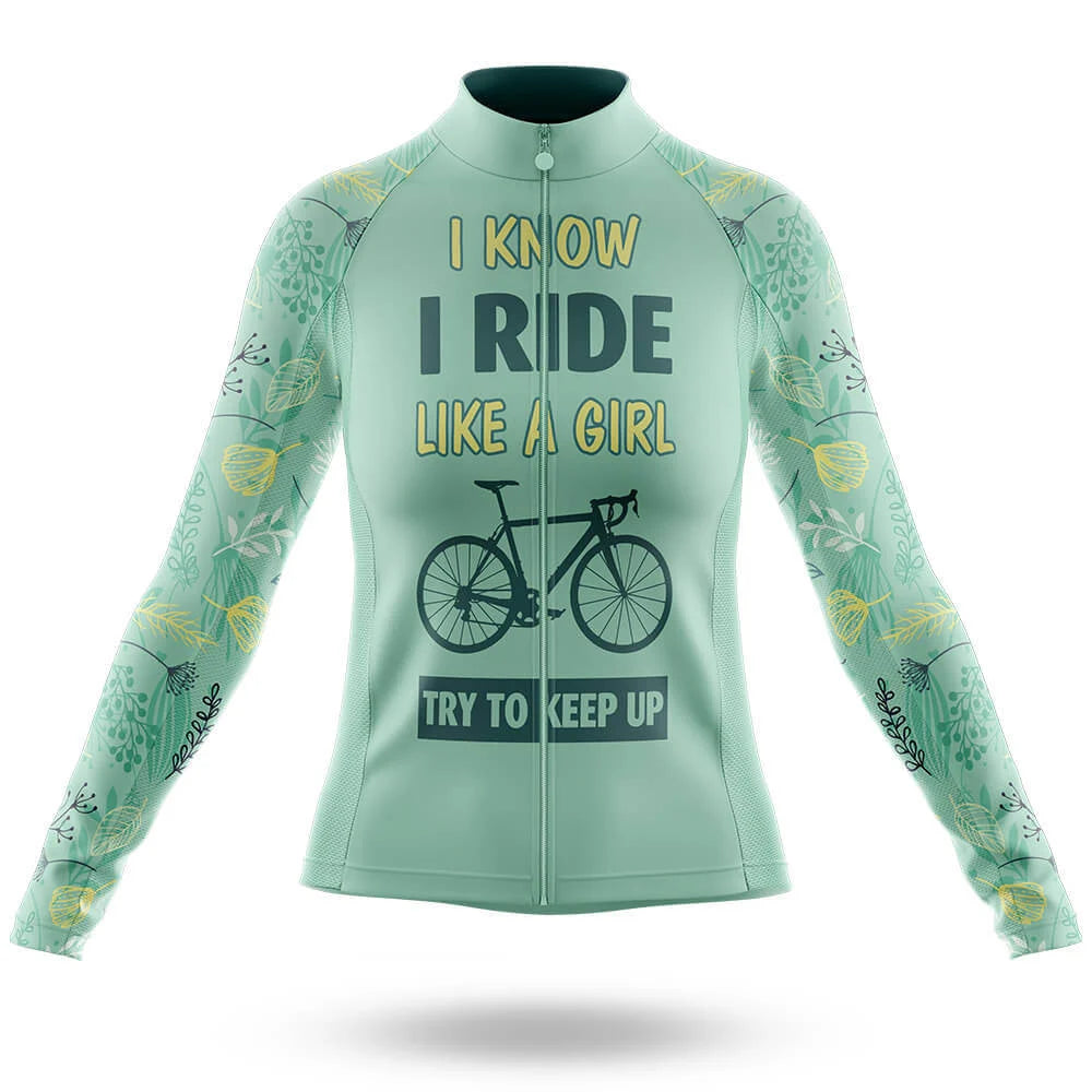 I Ride Like a Girl, Women's Cycling Jersey