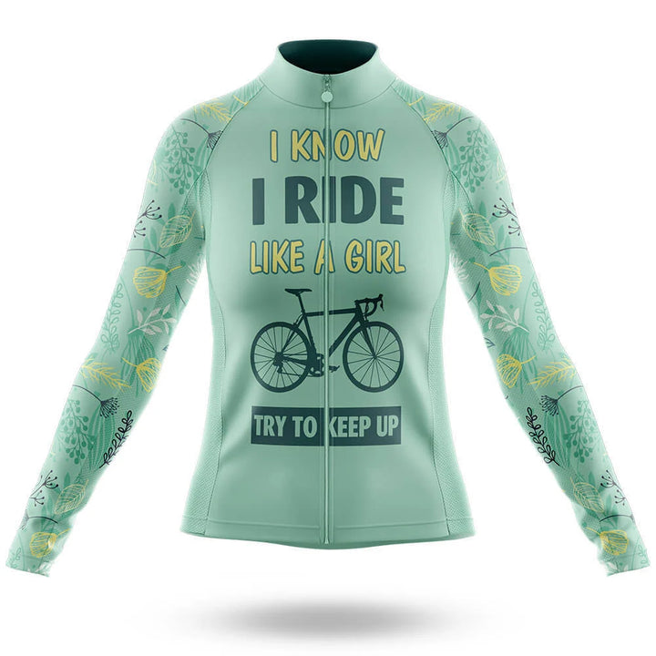I Ride Like a Girl, Women's Cycling Jersey