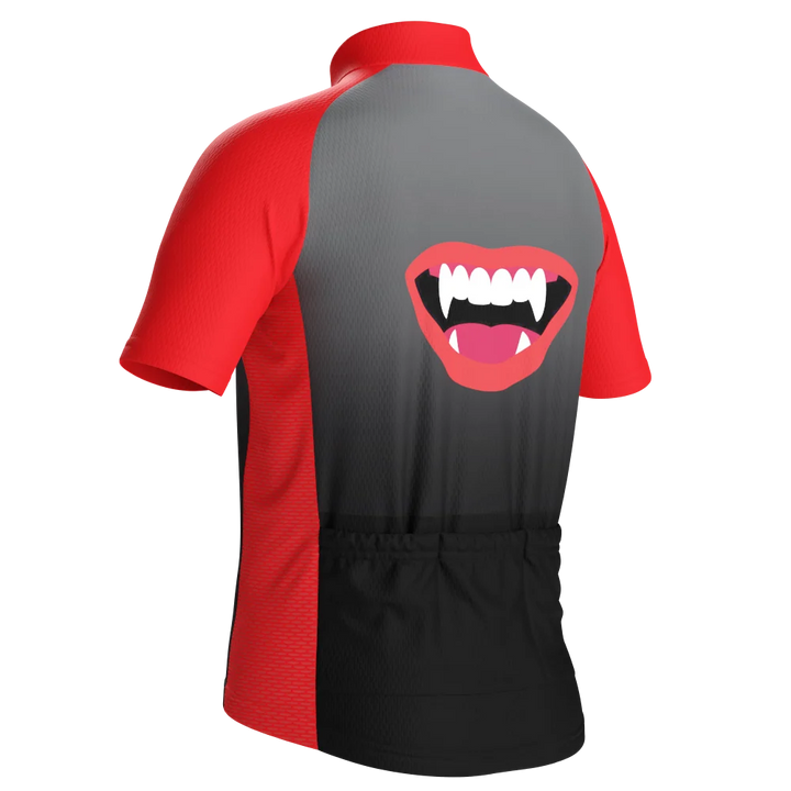 Kids Vampire Lips Short-Sleeve Cycling Jersey