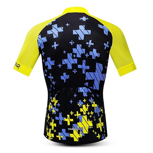 Shenshan Men’s Black & Yellow Cycling Jersey