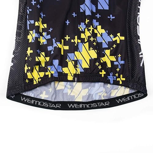 Shenshan Men’s Black & Yellow Cycling Jersey