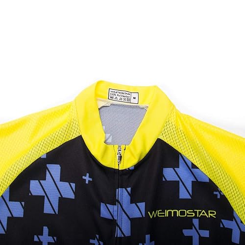 Shenshan Men’s Black & Yellow Cycling Jersey