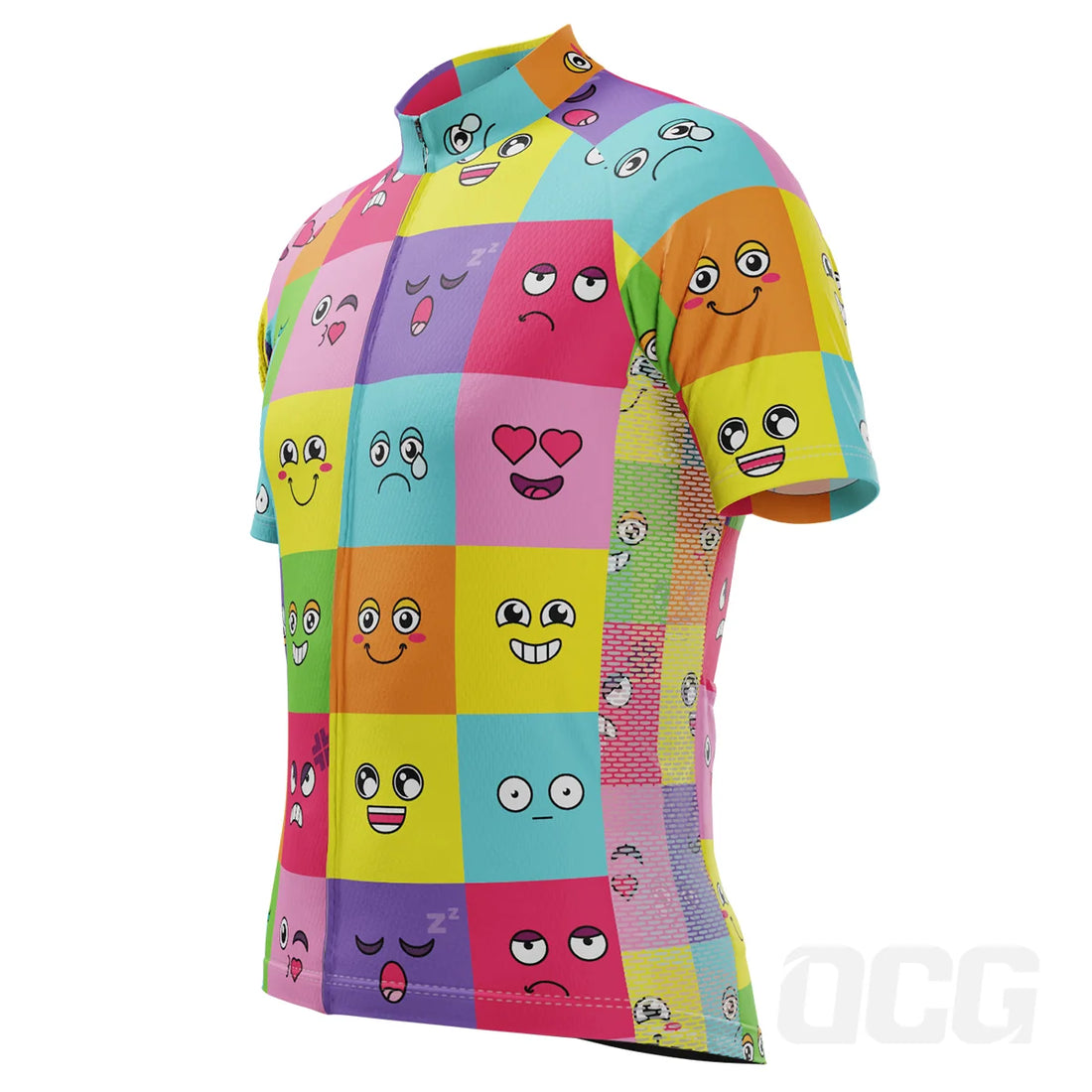 Men’s Emoji Fever Short-Sleeve Cycling Jersey