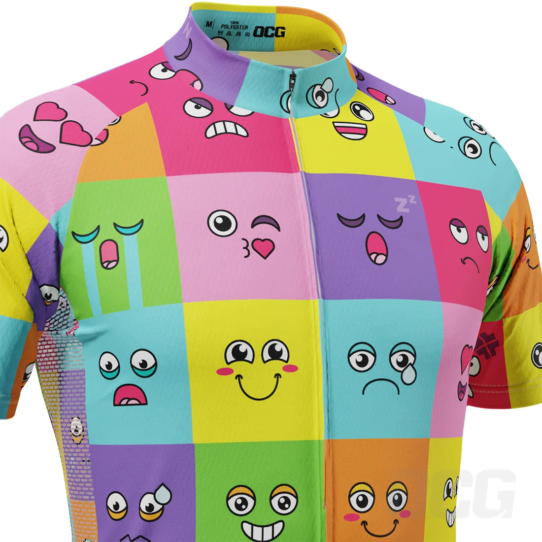 Men’s Emoji Fever Short-Sleeve Cycling Jersey