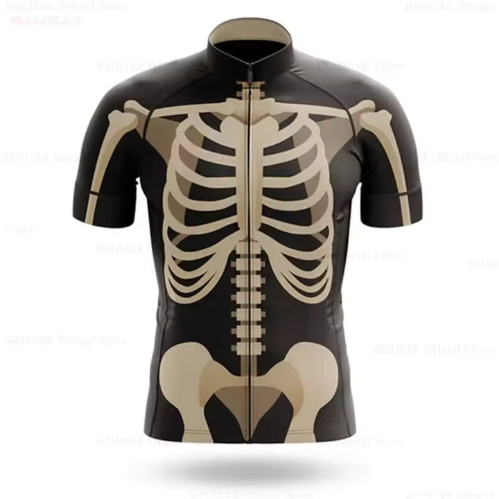 Retro Skeleton Men’s Short-Sleeve Cycling Kit